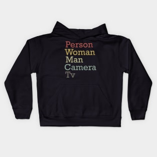 person woman man camera tv shirt, camera man gift shirt T-Shirt Kids Hoodie